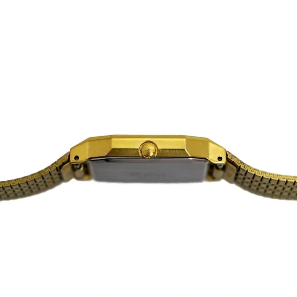 Citizen Vintage Gold Plated 1980's Tank Wrist Watch Quartz - Picture 6 of 8